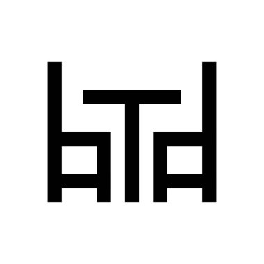 mobilya vektörü ince çizgi simgesi