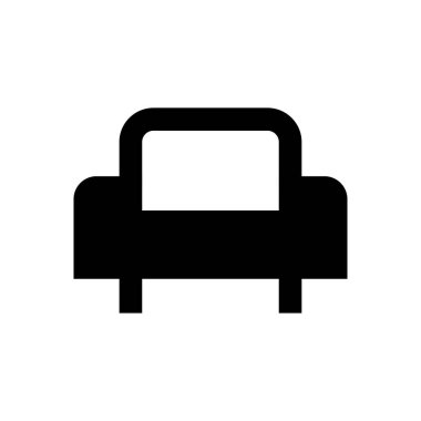 kanepe vektör sembolü düz simge