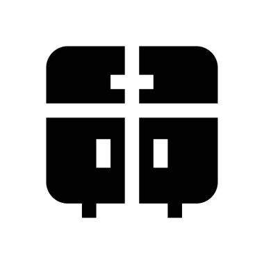 masa vektörü düz simgesi