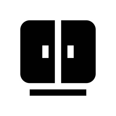 mobilya vektörü düz simge