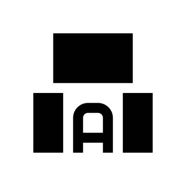 ekran vektörü düz simgesi