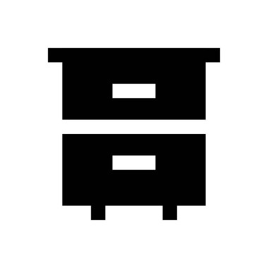 Çekmece vektör düz simgesi