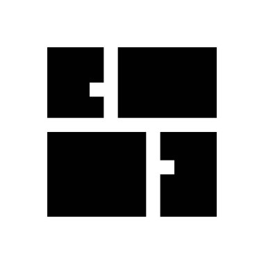 kabine vektör simgesi düz simge