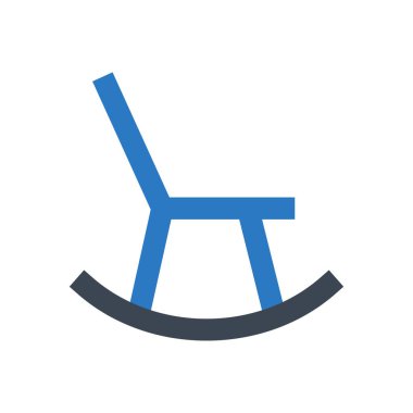 sandalye vektör renk simgesi