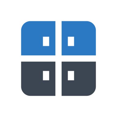 kabine vektör renk simgesi