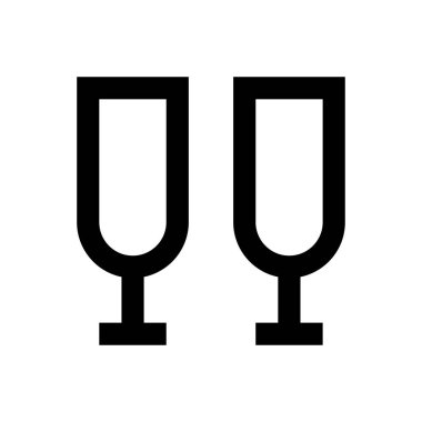 içecek vektörü ince çizgi simgesi