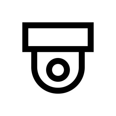 kamera vektörü ince çizgi simgesi