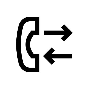 telefon vektörü ince çizgi simgesi