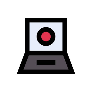 güzellik vektörü düz renk simgesi