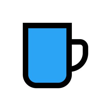 kahve vektörü düz renk simgesi