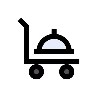 Tramvay vektörü düz renk simgesi