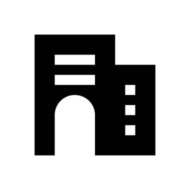 Otel vektör simgesi düz simgesi