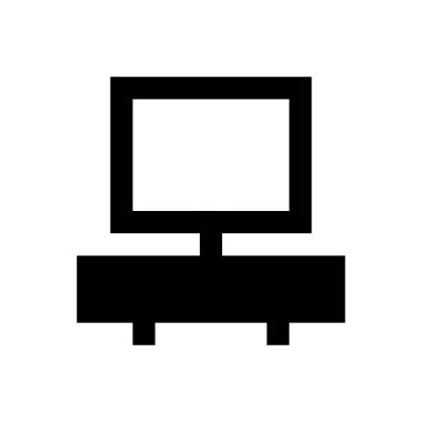 vektör glyph düz simgesini izle