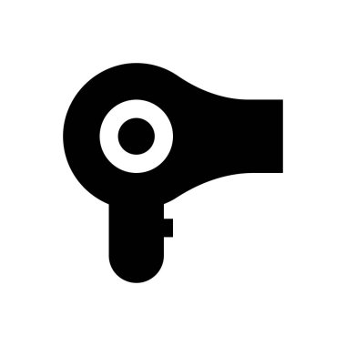 blower vektör glyph düz simgesi