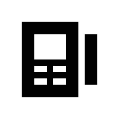 ödenen vektör glyph düz simgesi