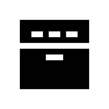 mikrodalga vektör düz simge