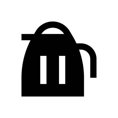 çaydanlık vektör simgesi düz simge