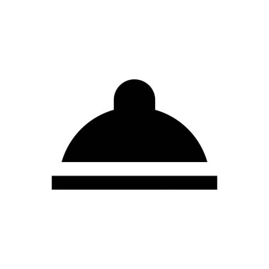 yiyecek vektörü kabartması düz simge