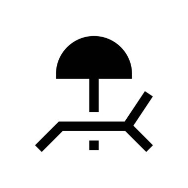 plaj vektör düz simgesi