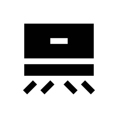 soğutma vektörü glifleri düz simge