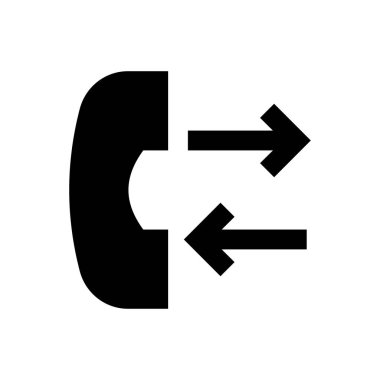 telefon vektörü simgesi düz simgesi