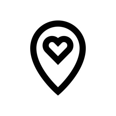 favori vektör ince çizgi simgesi