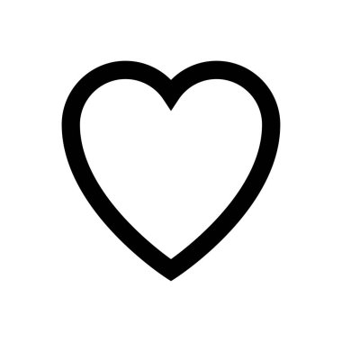 sevgi vektörü ince çizgi simgesi