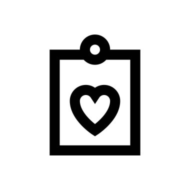 kalp vektörü ince çizgi simgesi