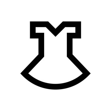 Kumaş vektörü ince çizgi simgesi