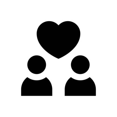 sevgi vektör düz simgesi