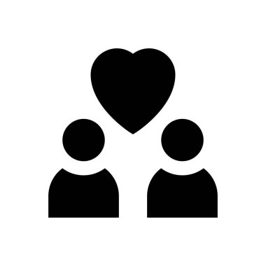 sevgi vektör düz simgesi