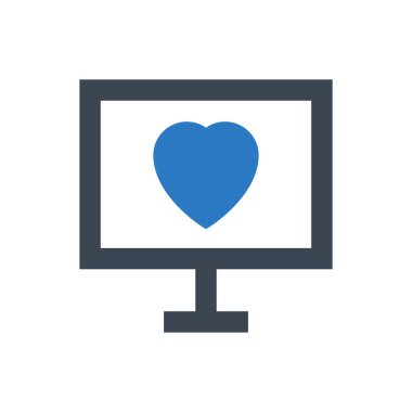 kalp vektörü renk simgesi