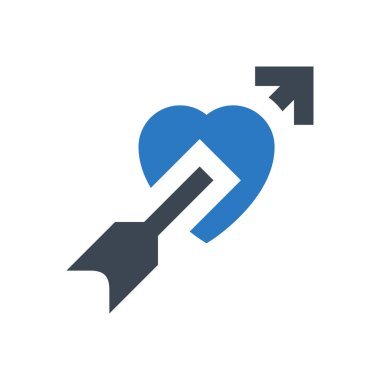 kalp vektörü renk simgesi