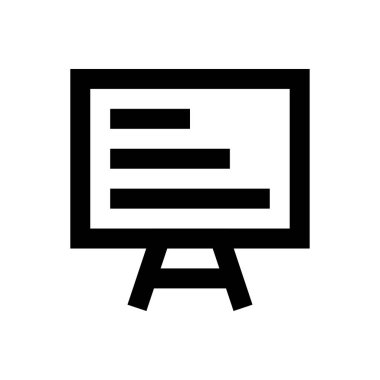 tahta vektörü ince çizgi simgesi