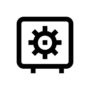 kutu vektörü ince çizgi simgesi