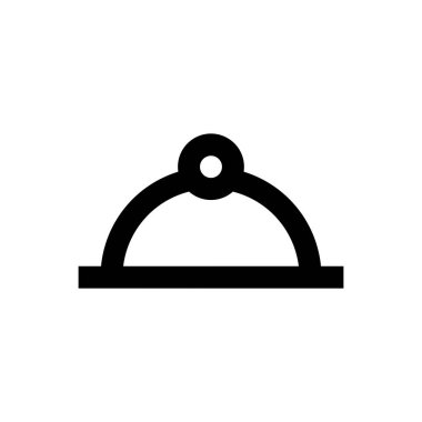 Uyarı vektörü ince çizgi simgesi