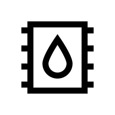 yakıt vektörü ince çizgi simgesi