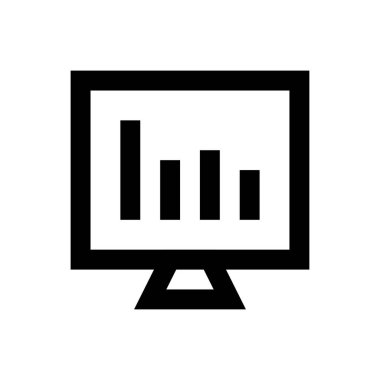 grafik vektörü ince çizgi simgesi