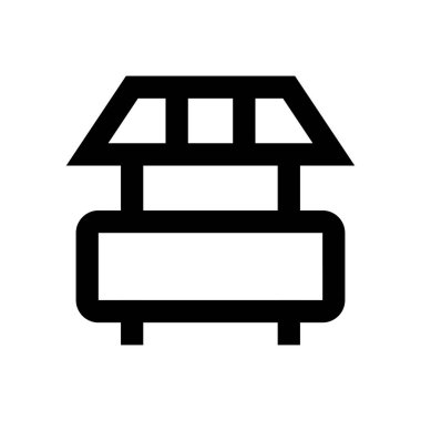 kredi vektörü ince çizgi simgesi