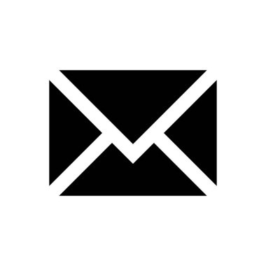 e-posta vektörü düz simgesi