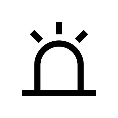 acil vektör ince çizgi simgesi