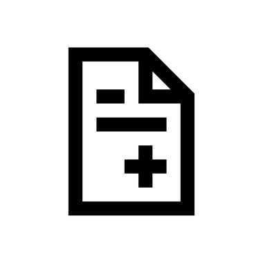 rapor vektör ince çizgi simgesi