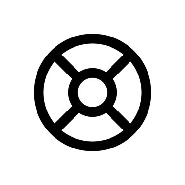 cankurtaran vektörü ince çizgi simgesi