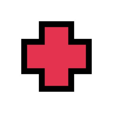 acil vektör düz renk simgesi