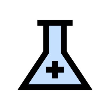 beher vektörü düz renk simgesi