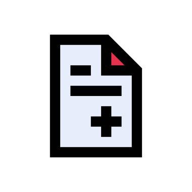 rapor vektörü düz renk simgesi