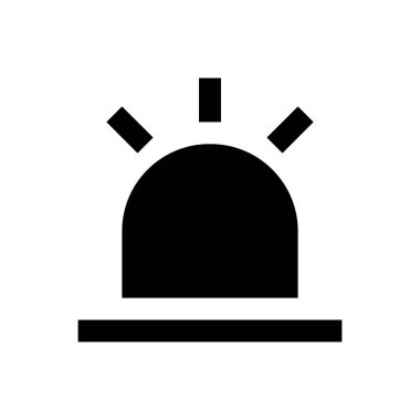 acil vektör simgesi düz simgesi