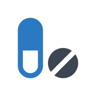 ilaç vektörü renk simgesi