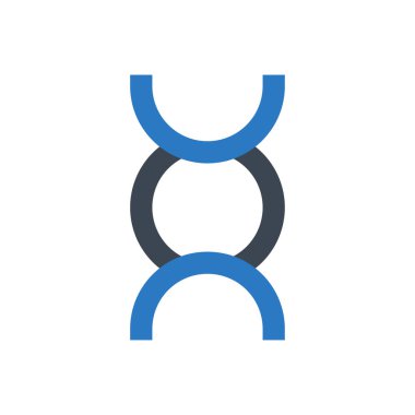 Molekül vektör renk simgesi