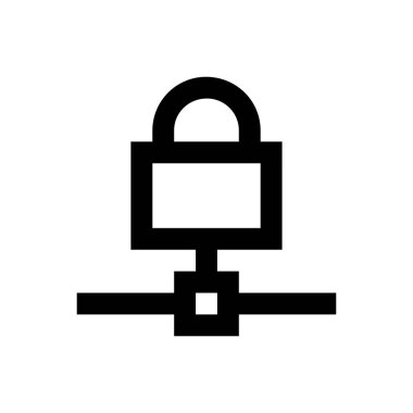 ağ vektörü ince çizgi simgesi